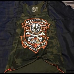 Affliction camo tank!